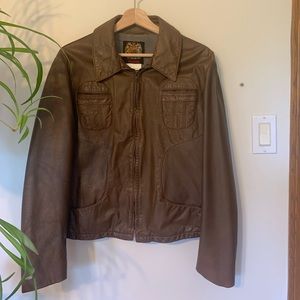 100% Genuine Leather CanadianMade Brown Jacket